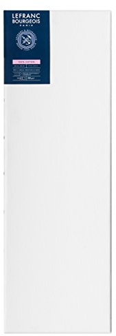 Lefranc Bourgeois 111134 Keilrahmen Serie - Klassisch, 100 % Baumwolle, 350g/m², Archivqualität, säurefrei für erhöhte Haltbarkeit, grundiert - 20x60cm