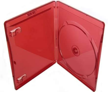 Tillmann Media HD-DVD - Confezione da 50 buste vuote, colore: Rosso vinaccia