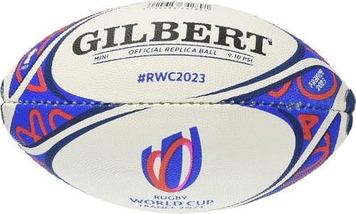 Gilbert Ballon du Monde de Rugby France 2023 Réplique Mini, RWC 2023, Taille Mini