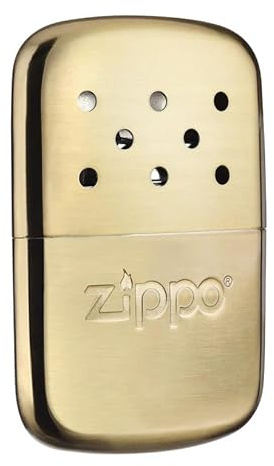 Zippo Handvärmare – 12 timmars värme – påfyllningsbar med bensin för lättare – återanvändbar – guldvärmande händer