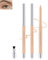 Nackt Gel Eyeliner für Ältere Frauen, Creme Matt Smooth Kajalstift Wasserfest, Langlebig Wischfest Eyelinerstift mit Anspitzer, Hypoallergen Augen Makeup für Reife Frauen mit Empfindlichen Augen(2Pcs)
