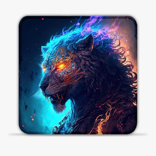 Alfombrilla de ratón para juegos (25 x 25 cm) de 25 x 25 cm, alfombrilla de ratón para juegos, resistente al agua, base antideslizante para láser/óptica Mice