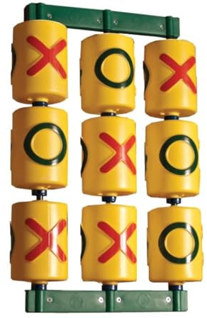 Gorilla Playsets 07-0010 Tic Tac Toe Spinner Activity Panel for Swing Sets, Yellow