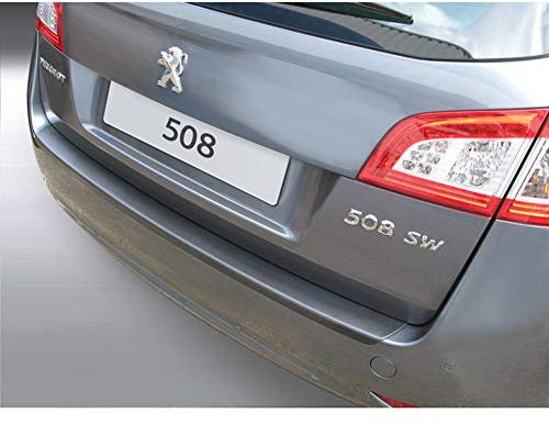 RGM ABS Heckstoßstangenschutz passgenau | kompatibel mit Peugeot 508 SW 2011-2019 Schwarz