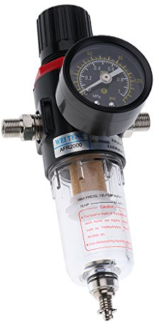 AFR-2000 G1/4'' Compresseur d'Air Filtre à Eau avec Régulateur Outil de Nettoyage de l'Air