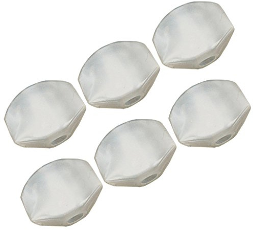 6 Stück Universal Gitarren Mechaniken Knöpfe Stimmwirbel Stimmgerät | Mechanische Stimmwirbel Button für Akustische Gitarre E-Gitarre, Einbaulochabmessungen: ca. 4 x 3 mm, Weiß