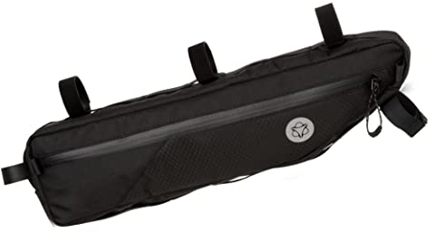 AGU Tube Fahrrad Rahmentasche, 3L Rahmentasche Fahrrad für Bikepacking, Wasserabweisend, Reflektierend Polyester, Einfache Montage, 100% Recyceltes Polyester - Schwarz