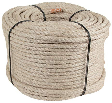 Kratzbaumland Sisalseil 10 mm, Natursisalseil für Kratzbäume (versch. Längen) (100 Meter)