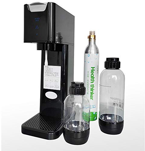 AWANG Soda Maker Sparkling Water Maker with Reusable Bottle, Carbonated Fizzy Water Drink Maker with CO2 Cylinder, Soda Water Carbonator, Soda Drinking Water Sparkler (Black)