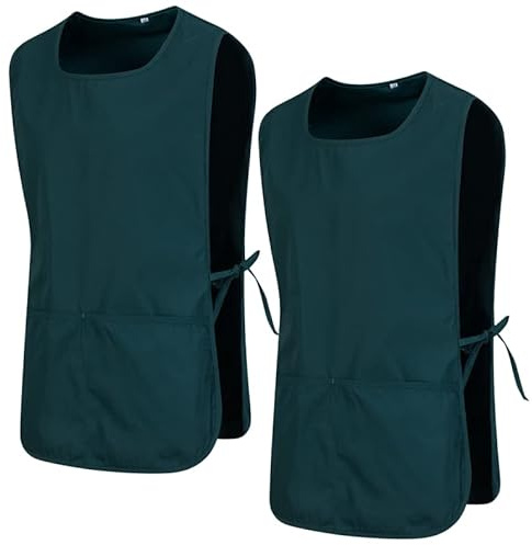 MISEMIYA - Paket 2 Einheiten - REINIGUNGSSCHÜRZE ARBEITSEINHEITLICHE KLINISCHE MEDIZINISCHE 2-3301 - Medium, Grün 68