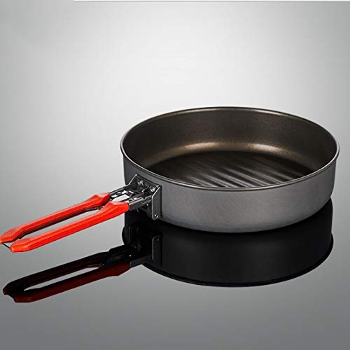 OQHAIR Fire Maple Gold Line Revêtement en téflon Poêle à Frire antiadhésive pour la randonnée en Camping