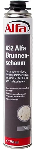 12x Alfa Brunnenschaum 750 ml Profi-Qualität Polyurethanschaum wasserdichter Montageschaum Bauschaum Pistolenschaum