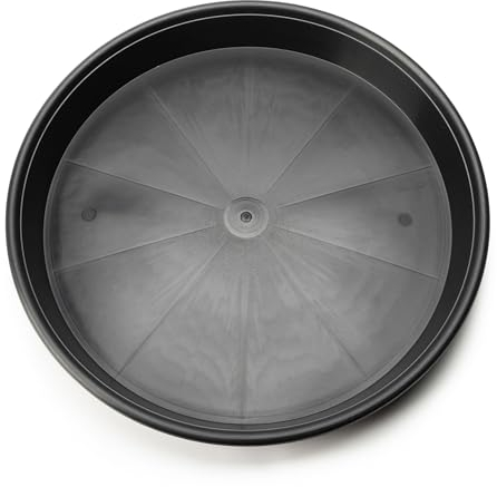 EarlyGrow 5-Pack 35cm Plant Pot Saucers, Flower Drip Trays for Horticulture, Hydroponics, Indoor/Outoor, Household and Garden Plants, Fruits and Vegetables