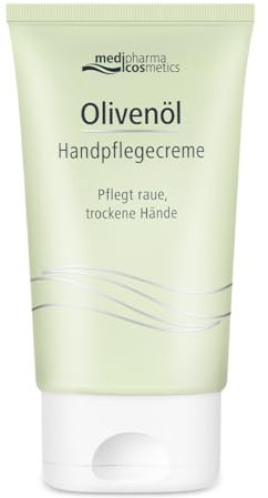 Olivenol crema mani. Pelle secca e screpolata. Con olio d'oliva olio di jojoba. Idratazione nutrimento alla pelle delle mani. Ipoallergenica pelle sensibile. Crema vegana 50ml