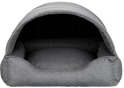 Bjird Hundebett & Hundehütte in einem - Hundehaus mit Dach für kleine und mittelgroße Hunde - Hundehöhle - Hundebox - Hundesofa - Bezug abnehmbar & waschbar - stabiles Hundekorb - 82x58 cm