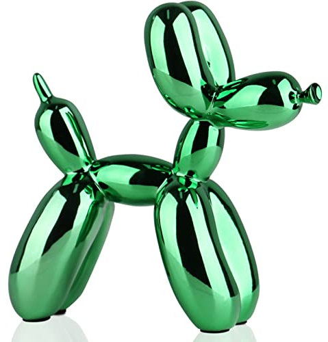 XIAOMAGG Scultura a forma di cane a palloncino Decorazione moderna per la casa figurine da collezione Statue funky per camera da letto Decorazione animale alla moda per tavolino da caffè Soggiorno
