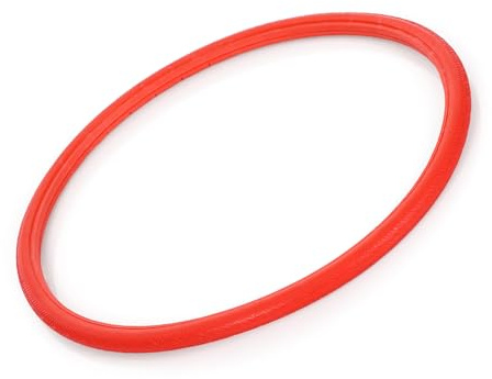 plplaaoo Pneu 700 x 28c en polyuréthane solide pour vélo de route 700 C pneus pour cyclisme, course sur route (rouge)
