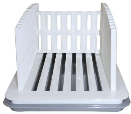 Cortador de pan, guía de rebanado de panes caseros, 13.39 x 8.27 x 9.45 pulgadas, bandeja de corte plegable manual, multifuncional, ajustable, para cocina, hogar, tostadas, almacenamiento crujiente