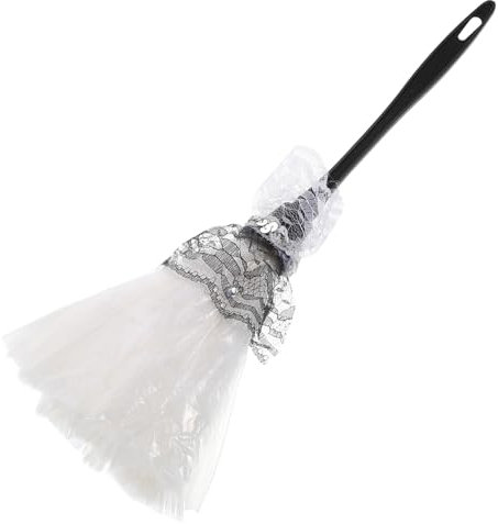 SOIMISS plumeau à Dentelle déguisement Accessoire de plumeau de Femme de ménage pour Ventilateur Accessoires de scène Cosplay de Femme de Chambre rosée Plastique