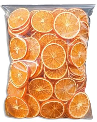 BaiLiSnacky Tè Alla Frutta 100g Fette Di Pompelmo Essiccato Premium Fette Di Arancia Essiccate Di Per Corone Di Natale E D'Avvento Arancia Essiccata Per Cocktail (arancia secca)