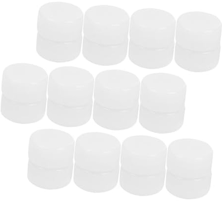 UKCOCO Boîte à Anneaux Ronds en Plastique Blanc 50 Pièces pour Créations de Poupées, de 33mm pour Attirer L'attention et Calmer Bébé en Berceau