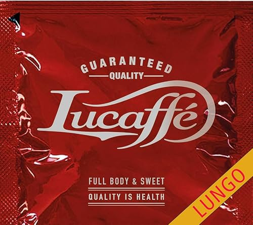 Lucaffè - 150 Café Dosettes ESE 44 mm, Classic long, pour machine a cafe espresso, Compatible Cafetiere dosette | Torréfaction moyenne | Emballage Écologique