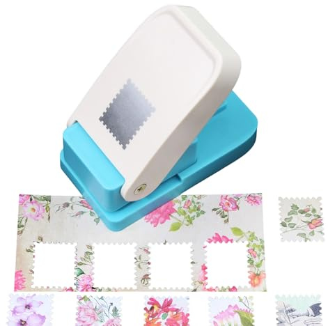 Tktouci Perforadora Cuadrada | Grande Portátil Manual Ergonómico,Perforador Para Scrapbook Artesanía Sellos - Para Cartón Scrapbook Sellos Sobres Etiquetas Tarjetas