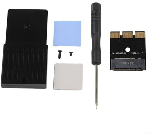 ZiStarlilife Externa hårddiskhöljen för Xbox-seriens X/S aluminiumlegeringsfodral för M.2 NVMe 2230 SSD, kompatibel med CH SN530/XA1 512GB-1TB