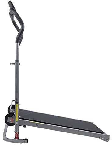 KIMISS Zusammenklappbares Laufband – Nicht Motorisiertes Indoor-Trainingsgerät für den Heimgebrauch – Höhenverstellbar und Platzsparendes Design