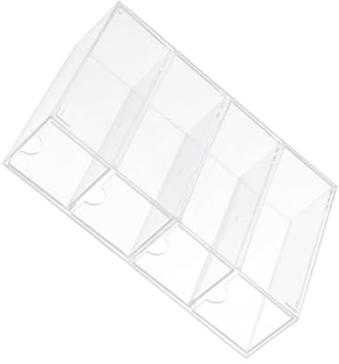 Shurhome 4 Grids Spectacle Storage Multi Compartment Glasses Holder Eyeglasses Organiser Eyewear Drawer Box Sunglass Case