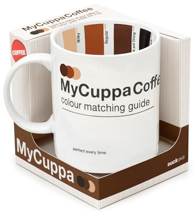 Suck UK | My Cuppa Coffee Mug | Color Chart Coffee Cup | Funny Mugs & Novelty Coffee Mugs | Funny Coffee Mug | Novelty Gifts For Boss & Funny Office Gifts | Funny Coffee Mugs For Women | Funny Mug