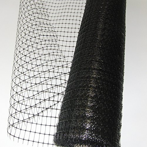 Gartennetz | 1,5m x 25m | Masche: 20 x 35mm | schwarz | Geflügelzaun | Mehrzwecknetz