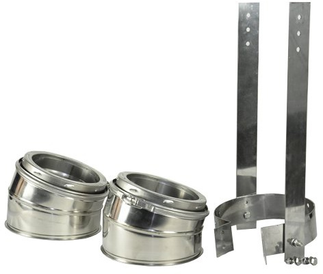 Shasta Vent 6 Dia. 15 deg Elbow Kit for Class A, All Fuel, Double Wall, Insulated, 6 Dia. Shasta Vent Chimney Systems