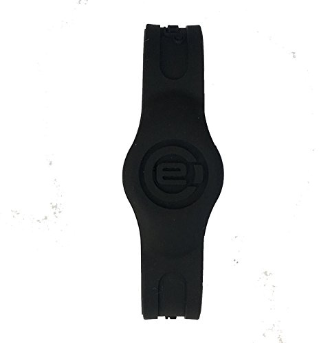 Power Energy Pulsera deportiva de terapia magnética (negro y negro, pequeña 17,5 cm)