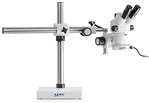 KERN OZM 912UK Optics OZM-91 Stereomikroskop-Sets, Binocular Tubus, 4.5W LED (Reflecting), Universal (Teleskoparm mit Platte)