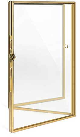 Navaris Bilderrahmen Fotorahmen Klappbilderrahmen für Fotos - Rahmen für Bild Foto Collage - Portraitrahmen für bis zu 6 Bilder - klappbar - XS