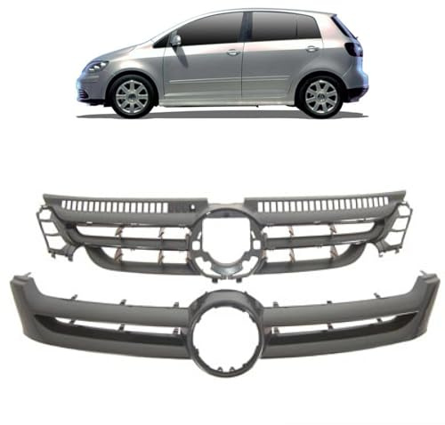 DM Autoteile 328909 Kühlergrill Kühlergitter Grill kompatibel für VW Golf Plus V 5M1 521 2005-2009