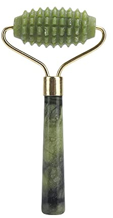 Rouleau de massage du visage Jade rouleau double têtes de jade pierre-6