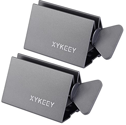 XYKEEY Toothpaste Tube Squeezer - Set of 2 Metal Toothpaste Tube Wringer, Triangle Gray