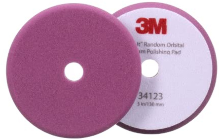 3M Perfect-It 34123 Exzenter-Schaumstoff-Polierpad, 130 mm, Violett, für Automobil-Compounding und Polieren