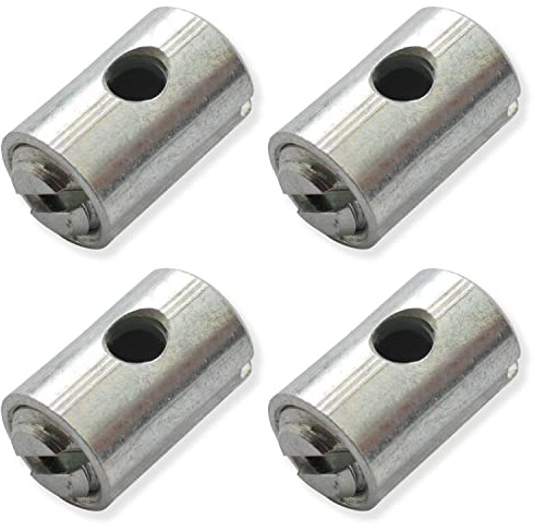 Easyboost Serre Câble de Gaz Ø5x7.5mm Accélérateur Carburateur Poignée Tirage Rapide pour Scooter 50cc Mob Moto Tondeuse Jardin (4 Serre-câbles)