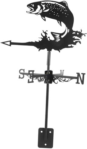 PRETYZOOM Wetterfahne Gartenstecker Dekorative Wetterfahne Für Garten Und Installieren Robustes Zeigt Windrichtung Für Garten Und Dachmontage