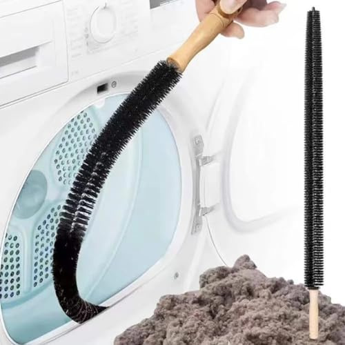 FiTspi Heizkörper-Reinigungsbürste, lang, flexibel, Heizkörper-Staubwedel mit Holzgriff, Waschmaschinen-Reinigungswerkzeuge, 76,2 cm, Staubborstenbürsten für Heizkörper