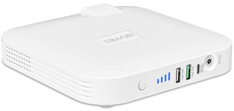 Tragbare Powerstation 65WH,SBAOH 100W Solargenerator mit AC/DC/USB, Safe mit BMS-Schutz, 3 LED-Lichtmodi, Solarkraftwerk für Camping, Outdoor, Reisen und Notfälle