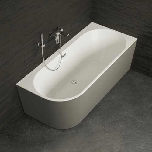 Baignoire Ilot Capri 160 droite grise 160 x76 x58 cm, by SPALINA