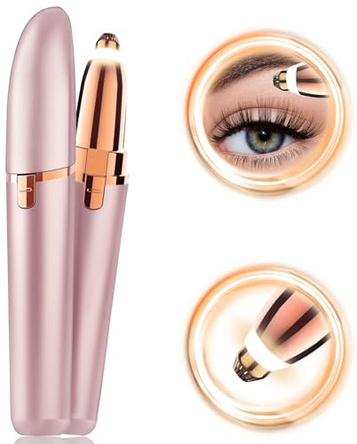 Augenbrauenrasierer Elektrisch, Augenbrauen Epilierer Damen, Augenbrauen Trimmer, Präzise und Schmerzlos die Augenbrauen Formen Für Augenbrauen Körperbehaarung Lippen und Kinn