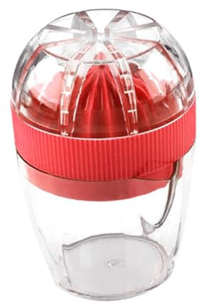 OFFSCH Presse-citron Manuel Avec Couvercle En Plastique Presse-agrumes Facile À Presser À La Main Pour Rouge Résistant À La Poussière Rangement Compact Présent Pour Jus De Citron/agrumes