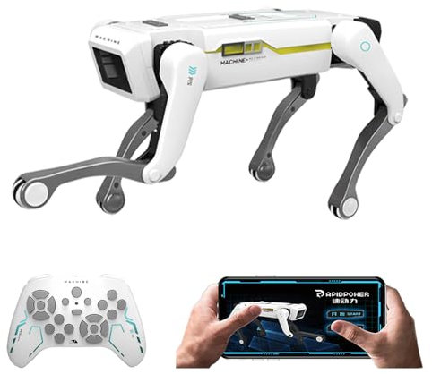 Teeggi Roboter Hund Ferngesteuerter Spielzeug für Kinder 3-12 Jahren, Intelligenter Roboterhund Unterstützt APP-Steuerung, Kann Programmieren, Tanzen, Musik und Interagieren