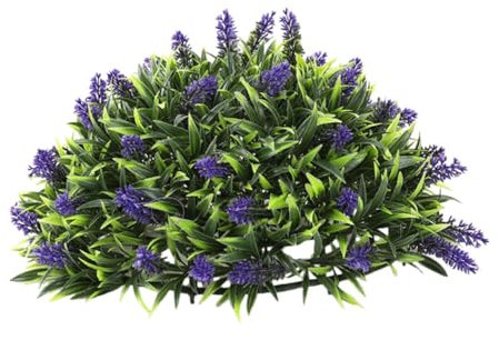 Ciieeo Realistic Faux Plant Balls Artificial Shrubs for outside Garden Spheres Grass Balls