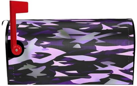 Copertura impermeabile per cassetta delle lettere con magneti americani mimetici viola stampa copertura per cassetta delle lettere 53,3 x 45,7 cm